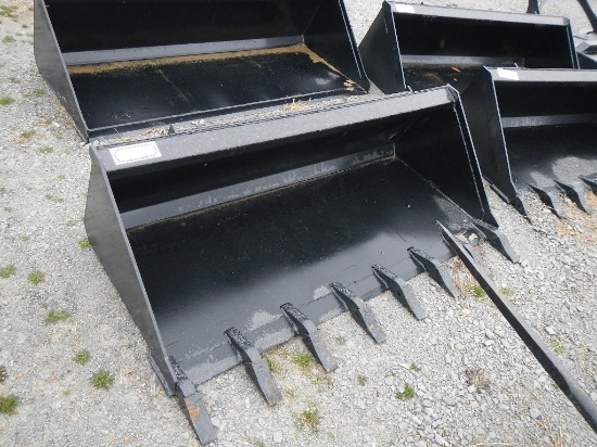 66" SKID STEER BUCKET WITH TEETH