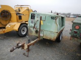 SULLAIR 185 PORTABLE AIR COMPRESSOR, 1443 hrs,  JOHN DEERE DIESEL, 100 PSI,