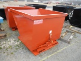 SELF DUMPING HOPPER.  4,000 LB CAPACITY, STANDAARD DUTY 2 CUBIC YARD