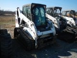 2012 BOBCAT T190 SKID STEER LOADER, 1,883 hrs,  RUBBER TRACKS, CAB, AC, AUX