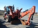 2011 DITCH WITCH RT115 TRENCHER BACKHOE, 543 hrs,  CAB, 4X4, HYDRAULIC BLAD