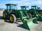 2016 JOHN DEERE 5100M LOADER TRACTOR,  DELUXE CAB, AC, HEAT, BEACON LIGHT K