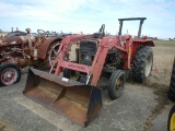 MASSEY FERGUSON 231 WHEEL TRACTOR  DEISEL ENGINE, M30 FRONT BUCKET, 540 PTO