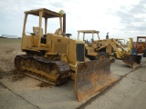 CAT D5C CRAWLER DOZER  OPEN ROPS, 6 WAY BLADE, S# 6PJ00802