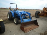 NEW HOLLAND TC30 WHEEL TRACTOR  RHINO 2408 LOADER,3PT, 540PTO, MFWD, SHUTTL