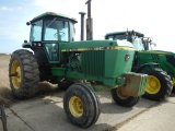 JOHN DEERE 4840 WHEEL TRACTOR  CAB, DIESEL ENGINE, POWER SHIFT, 3PT HITCH,