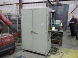 METAL CABINET WITH IRON PLATES AND  AIR OVER HYDRALIC BENDER LOAD OUT FEE: