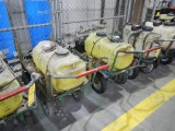 (2) SHOP CARTS WITH 25 GALLON SPRAY TANK, BATTERY, PUMP AND HOSE   LOAD OUT