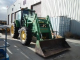 JOHN DEERE 7210 WHEEL TRACTOR,  4X4, CAB, AC, HEAT, 3 POINT, REMOTE HYDRAUL