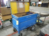 LARGE METAL TOOL CHEST WITH CONTENTS  ON CART LOAD OUT FEE: $5.00