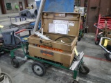 TOOLBOX WITH PORTA-POWER AND MISC. TOOLS  ON CART LOAD OUT FEE: $5.00