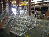 (2) ALUMINUM ROLL AROUND STEP LADDERS   LOAD OUT FEE: $5.00
