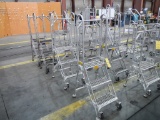 (4) ALUMINUM ROLL AROUND STEP LADDERS   LOAD OUT FEE: $5.00