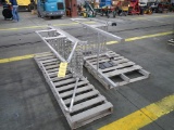 ALUMINUM SET OF STAIRS AND (1) ALUMINUM PLATFORM   LOAD OUT FEE: $5.00