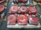 (6) AIR HOSE REELS WITH HOSE   LOAD OUT FEE: $5.00