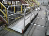 14' ALUMINUM BRIDGE WITH SAFETY RAIL   LOAD OUT FEE: $5.00