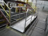 14' ALUMINUM BRIDGE WITH SAFETY RAIL   LOAD OUT FEE: $5.00