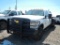 2013 FORD F350 FLATBED PICKUP TRUCK,  4X4, CREW CAB, POWERSTROKE DIESEL, AT