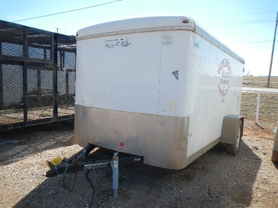 2010 DOOLITTLE 12' CARGO TRAILER,  SINGLE AXLE, SWING DOORS S# 1DGCS121XAM0