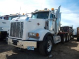 2006 PETERBILT 378 WINCH TRUCK,  CATERPILLAR DIESEL, 18 SPEED, DOUBLE FRAME