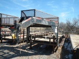 2005 APACHE 30' LOWBOY GOOSENECK TRAILER,  13,000 LB GVWR, TANDEM AXLES WIT