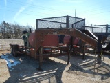 2001 JONES TRL 20' GOOSENECK TRAILER,  TANDEM AXLES WITH SINGLES, TOP CAGE,