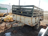 MILITARY TRAILER,  SINGLE AXLE WITH SIDE BOARDS C# 70091, NO TITLE