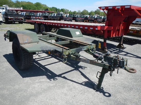 MILITARY UTILITY TRAILER,  SINGLE AXLE, 16.5 TIRES, NO TITLE