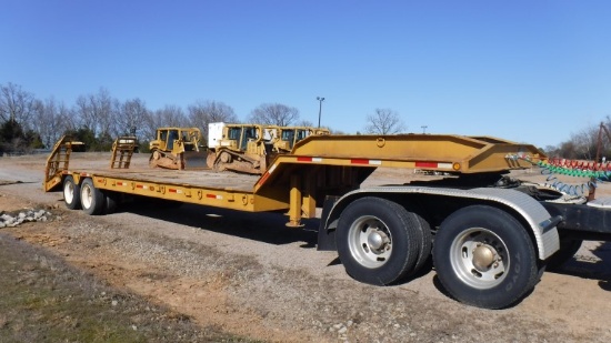 2007 MCDANIEL 35-18D-2 TRAILER - LOWBOY  FIXED NECK, TOP DECK, RAMPS TO LOA