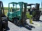 KOMATSU FORKLIFT,  LP GAS, 2-STAGE MAST, FORKS,