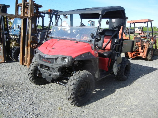 2016 MAHINDRA IMPACT UTV,  750 FUEL INJECTED GAS ENGINE, MANUAL DUMP, TOP A