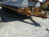 1996 CZ CZ20KT EQUIPMENT TRAILER,  PINTLE HITCH, 20' DECK, 6' DOVETAIL WITH