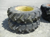 (2) 18.4-38 TIRES ON JOHN DEERE RIMS