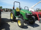 JOHN DEERE 4120 WHEEL TRACTOR, 870 hrs,  43HP DIESEL, E HYDRO TRANSMISSION,