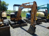 CASE ZTS / CX36 MINI EXCAVATOR, 4,456+ hrs,  OPEN ROPS, RUBBER TRACKS, BACK