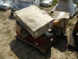 PALLET WITH MOTOR MOUNTS & RED DOT CAB BLOWER UNITS