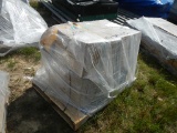 PALLET WITH SUN SHADES, COVERS, WORK BOXES  AND MISCELLANEOUS