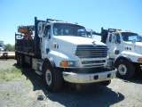 2007 STERLING HY-RAIL MATERIAL HANDLING TRUCK, MERCEDES DIESEL ENGINE, 8LL