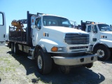 2006 STERLING HY-RAIL MATERIAL HANDLING TRUCK, MERCEDES DIESEL ENGINE, 8LL