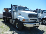 2007 STERLING HY-RAIL MATERIAL HANDLING TRUCK, MERCEDES DIESEL ENGINE, 8LL