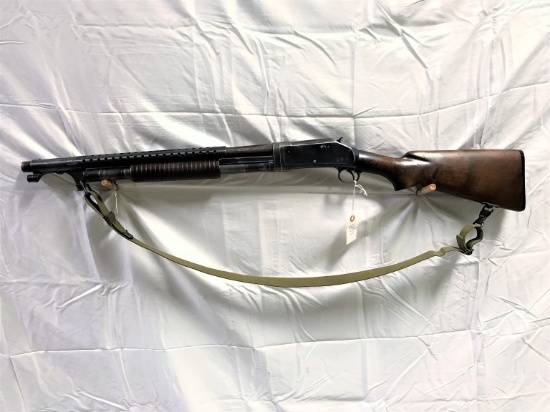 Winchester 1897 12 Gauge Trench Gun with Bayonet (WWII) – All Proof Marks P