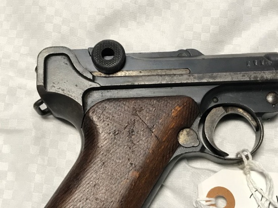 German Lugar 9mm Semi -Automatic Pistol  - All Numbers Match,  S# 4874    -