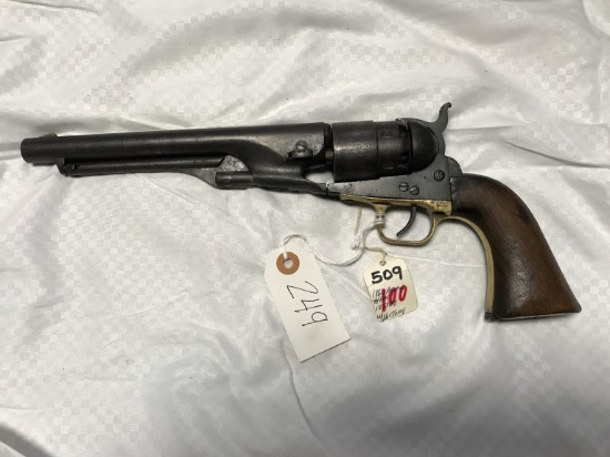 Colt 1860 Army .44 Caliber Single Action Revolver (With History!)– All Numb