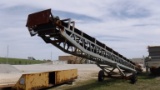 STACKING CONVEYOR,  ADJUSTABLE HEIGHT, APPROX 70’ X 30” BELT