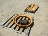 (2) Pallets with Blades, Lifts, Inner Ring for 966 Loader Misc