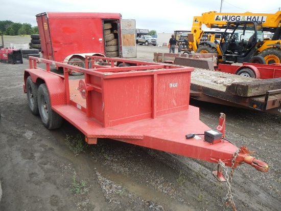 12' TAG TRAILER,  TANDEM AXLE, SINGLE TIRE