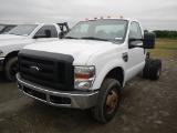 2008 FORD F350 SUPER DUTY DUALLY CAB & CHASSIS, 46K+ MILES  EC63338 S# ED88