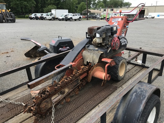 2007 DITCH WITCH 1330 WALK BEHIND TRENCHER,  13HP HONDA GX390 GAS, (DOES NO