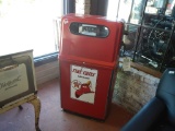 GAS PUMP AND WOODEN MARINE FUEL SIGN