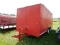 SHOPBUILT ENCLOSED CARGO TRAILER,  16', TANDEM AXLE, FOLD DOWN REAR DOOR, S